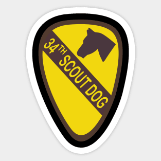 34th Scout Dog Platoon  wo Txt Sticker